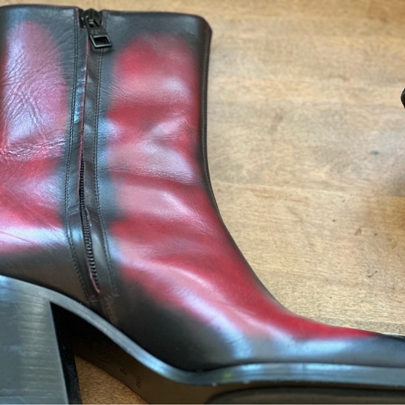 Alexander McQueen Punk Boot (Women) Red/silver - Picture 8 of 14